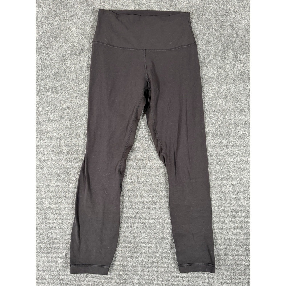 Lululemon Align‎ Crop Leggings Womens 6 Black High Rise Yoga Pants Gym 23"